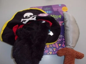 PIRATA Sombrero Espada Disfraz Perro JUGUETE Ladrida Halloween M L - Imagen 1 de 3