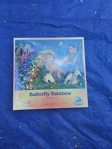 Rompecabezas Native American Nature 1500 piezas SunsOut mariposa arco iris 24" x 33" nuevo - Imagen 1 de 4