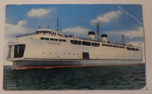 Postal de ferry Vacationland Michigan State Ferries Saginaw 1952 - Imagen 1 de 2