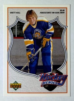 1991-92 Upper Deck Hockey Heroes Brett Hull Brett Hull Penticton Knights #1 of 9 - Image 1 of 2