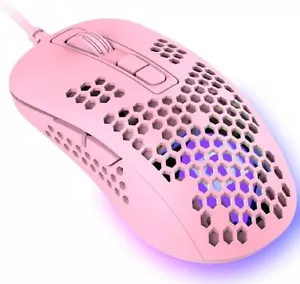 ZIYOULANG 383 Mouse da Gioco Ultraleggero Cablato, RGB Respirazione Retroilluminato per Win10/PC - Foto 1 di 12