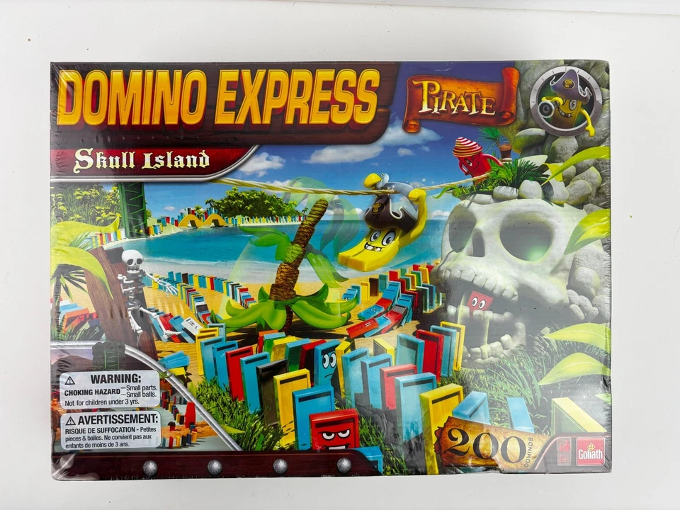 DOMINO EXPRESS Pirate Skull Island w 200 Dominos GOLIATH 2014 Sealed - Image 1 of 3