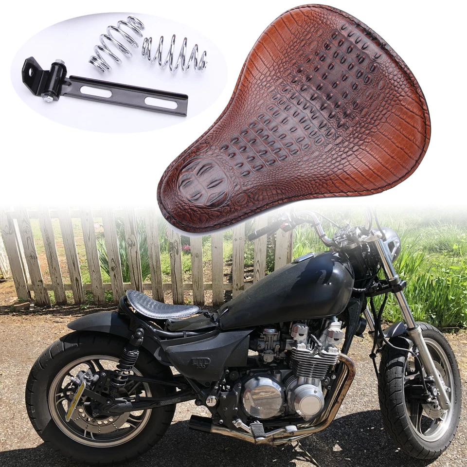 Muelle de asiento individual para motocicleta Alligator para Kawasaki Vulcan 900 800 750 500 Bobber Foto 1 de 4