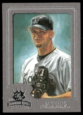 A.J. Burnett 2003 Donruss Diamond Kings Silver Foil #101 #/400 - Florida Marlins - Image 1 of 2