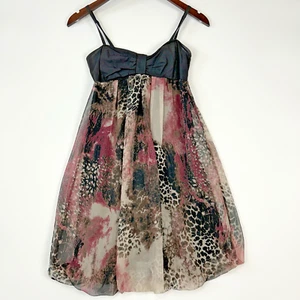 Vestido Babydoll Vintage Daytrip Mujer Y2K Talla S Mezcla Estampado Dobladillo Globo Femenino - Imagen 1 de 15