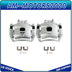 Front Pair Brake Calipers w/ Bracket For 2000-2006 Nissan Sentra 93-01 Altima - Bild 1 von 6