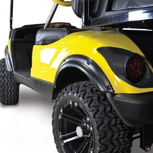 Carro de golf Yamaha G29 Drive 2007-2016 juego de 4 guardabarros acampanado negro - Imagen 1 de 2