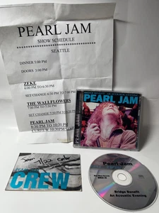 PEARL JAM OOP Bridge Benefit CD Bonus + CREW BACKSTAGE PASS Showplan ZEKE - Bild 1 von 5