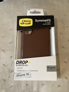Otterbox iPhone 16 Symmetry Cactus Leather Case MagSafe - Rich Adobe New - Photo 1 sur 2