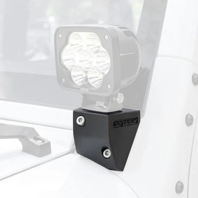 For Jeep Wrangler 07-17 Mounts Snyper Textured Black Aluminum A-Pillar Mounts Foto 1 de 4