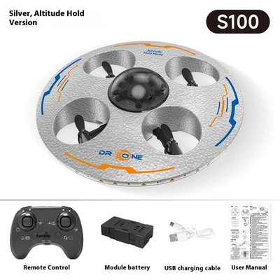 Remote Control Handheld Drone UFO Flying Object Quadcopter One Key Take-off/land - Image 1 of 4