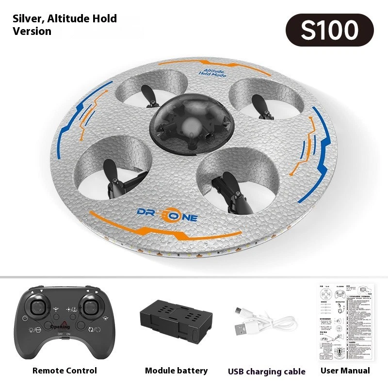 Remote Control Handheld Drone UFO Flying Object Quadcopter One Key Take-off/land - Image 1 of 4