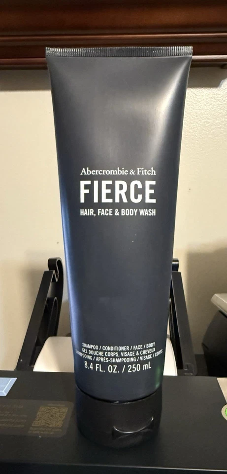 Abercrombie & Fitch FIERCE Face, Body Wash Shampoo Conditioner NEW Sealed 8.4 oz - Image 1 of 4