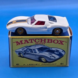 COCHE DE CARRERAS FORD GT MATCHBOX LESNEY #41 EN CAJA ORIGINAL - Imagen 1 de 10