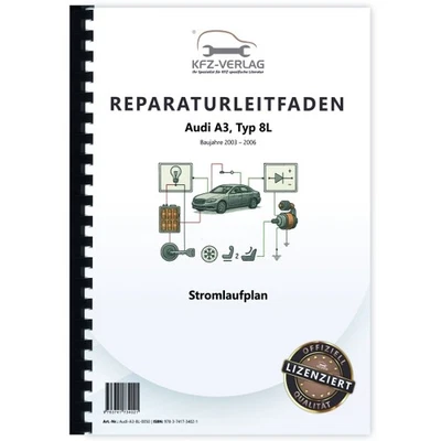 Audi A3, Typ 8L (03-05) Schaltplan, Stromlaufplan, Verkabelung, Elektrik, Pläne - Bild 1 von 4