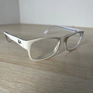 Occhiali da vista Ray-Ban RB5268 5737 RARI! Cornici bianche solo 50-17-135 ottime condizioni! - Foto 1 di 8