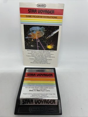 Atari 2600 Imagic Star Voyager W/ Manual Nice Shape Fast Shipping Video Game - Image 1 of 4