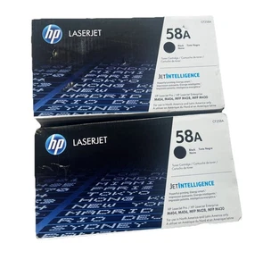 HP 58A LaserJet schwarze Tonerkassette (2er-Pack) offene Verpackung versiegelt - Bild 1 von 4