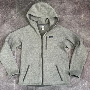 Men's Patagonia Heather Gray Better Sweater Fleece Full Zip Up Hoody Jacket Sz L - Picture 1 of 4