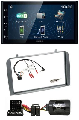 Kenwood 2DIN Bluetooth Lenkrad USB DAB Autoradio für Alfa Romeo GT 147 2000-2008 - Bild 1 von 4