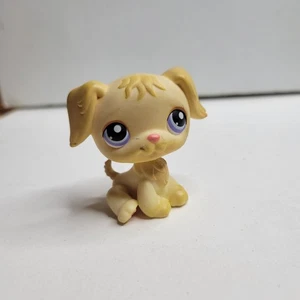 Littlest Pet Shop LPS Hund Golden Retriever Welpe lila Augen - Bild 1 von 4