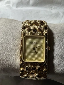Reloj Dufonte Lucien Piccard Pepita Damas, Tono Dorado, Nuevo Stock Antiguo, NUEVO/Batería - Imagen 1 de 7