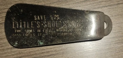 Zapato Cuerno Forbes St Pittsburgh Pa. Años 60 Vintage LITTLES SHOE STORE 4"  Foto 1 de 2