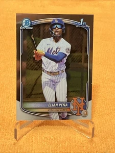 Elian Peña 1st 2025 Bowman Chrome #BCP-155 BOWMAN CHROME PROSPECT New York Mets - Bild 1 von 2
