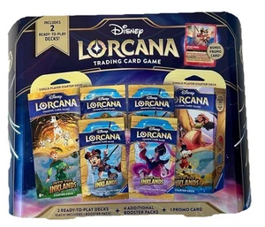 NEW Disney Lorcana TCG Into The Inklands Bundle Box Includes Bonus Promo Cards - Picture 1 of 2