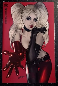 Harley Quinn Negro Blanco y Rojo #5 Lobos Minimal Trade Vestido Variante Casi Nuevo - Imagen 1 de 1