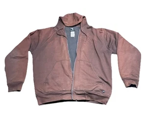 Suéter con Capucha Berne Para Hombres Cremallera Completa Talla Grande L Forrado Térmico-CREBILLA ROTA-DESTEÑIDA - Imagen 1 de 18