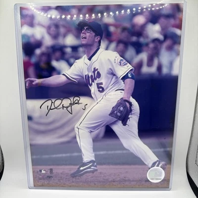 大卫·赖特纽约大都会队签名 8 x 10 照片美国职棒大联盟认证 — 第 1/4 张图片