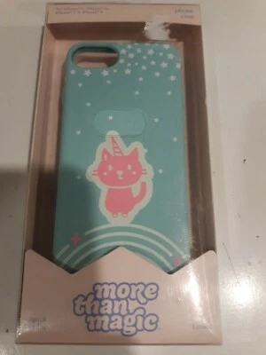 More Than Magic Teal/Pink Unicorn Kitty Case iPhone 6,7,8  Brand New free ship - Image 1 of 3
