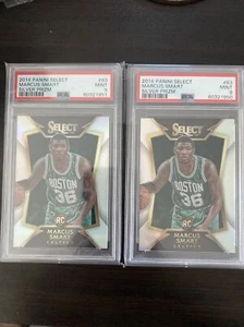 2014 Marcus Smart Panini Select Silver Prizm Rc Rookie PSA 9 2 Lot - Picture 1 of 6