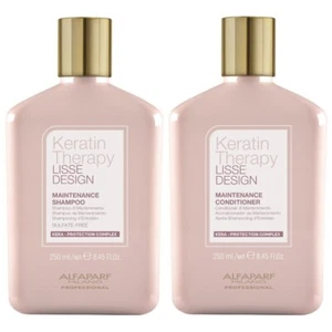 ALFAPARF LISSE DESIGN KERATIN THERAPY SHAMPOO 250 ML AND CONDITIONER 250 ML - Picture 1 of 3