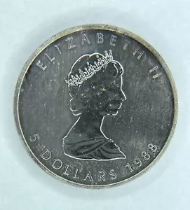 1988 $5 Silver Maple Leaf Beautiful Tone Uncirculated - Picture 1 of 2