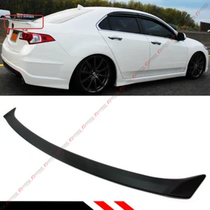 FOR 09-14 ACURA TSX ABS PRIMERED CU1 CU2 ACCORD JDM REAR TRUNK DECK LID SPOILER - Picture 1 of 4
