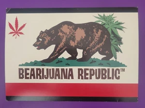BEARIJUANA REPUBLIC Marijuana Ad Postcard Post Card 6" x 4" Circa 2009 - Picture 1 of 2