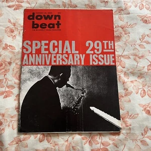 Down Beat JAZZ MAGAZINE Aug 15 1963 29th Anniversary Jazz in France Downbeat - Picture 1 of 5