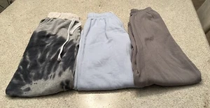 Lot Of 3 Katie J NYC Sweatpants (Gray/Light Blue/Tie Dye)(XS) - Picture 1 of 9