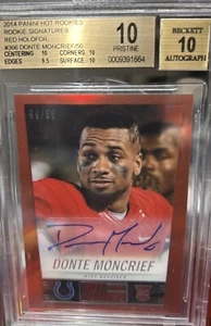 2014 Panini Hot 34/50 Red Holofoil #366 Donte Moncrief. 🔥BGS. 10 ⚡️Pristine - Picture 1 of 4