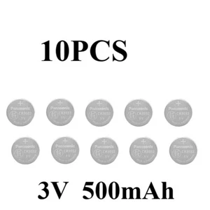 10X 3V 500mAh Button Coin Cell Li Battery For Panasonic DL/BR/KL/L3032 CR3032/BN - Picture 1 of 9