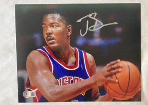 Joe Dumars signed 8x10 Beckett - Picture 1 of 2