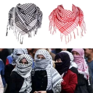 with Tassel Arab Shemagh Headscarf Large Bandana Keffiyeh for Men Women - Picture 1 of 14