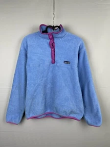 Patagonia Youth Vintage Snap T Pullover Fleece Made in USA Jacket Age 12 Blue - Picture 1 of 13