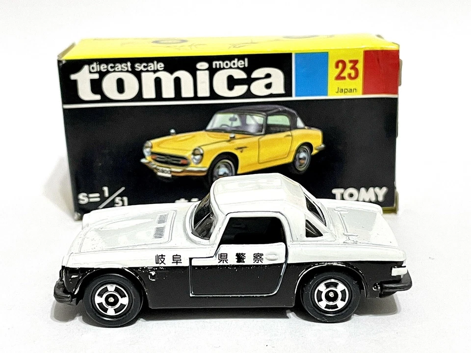 Tomica Caja Negra Nº23 Honda S800M ULTRA RARO NUEVO CON CAJA Blanco y Negro Foto 1 de 4