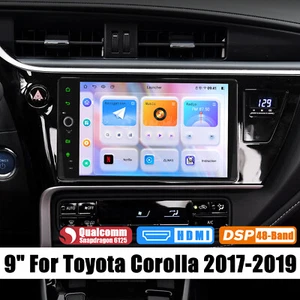 Android 12 Plug&Play per 2017-2019 Toyota Corolla 9 pollici Apple CarPlay Testa Unità - Foto 1 di 19