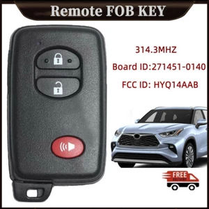 For Toyota RAV4 /Highlander Smart Proximity remote key Fob HYQ14AAB 271451-0140 - Picture 1 of 7