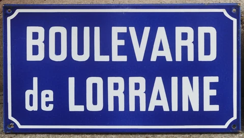 Old French enamel steel street sign plaque plate Cover