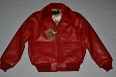 SCHOTT NYC G1SC Lambskin Wings of Gold G-1 Flight Jacket RED ALL SIZES AUTHENTIC - Image 1 of 4